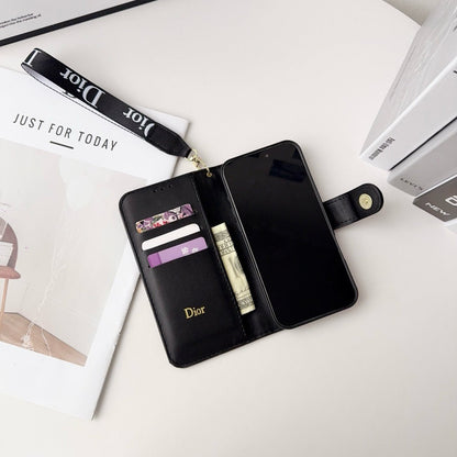 Elegante Wallet-Handyhülle mit abnehmbarer Handschlaufe – Ansicht 3