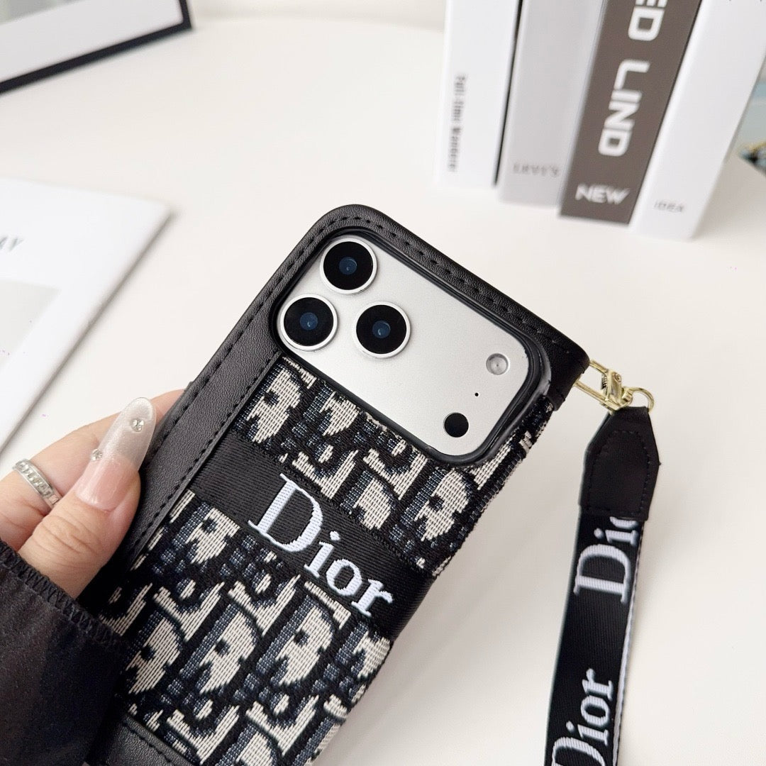 Elegante Wallet-Handyhülle mit abnehmbarer Handschlaufe – Ansicht 4
