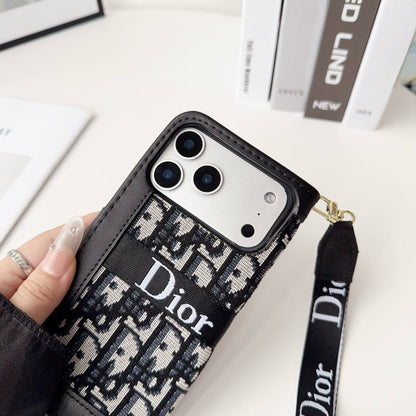 Elegante Wallet-Handyhülle mit abnehmbarer Handschlaufe – Ansicht 4