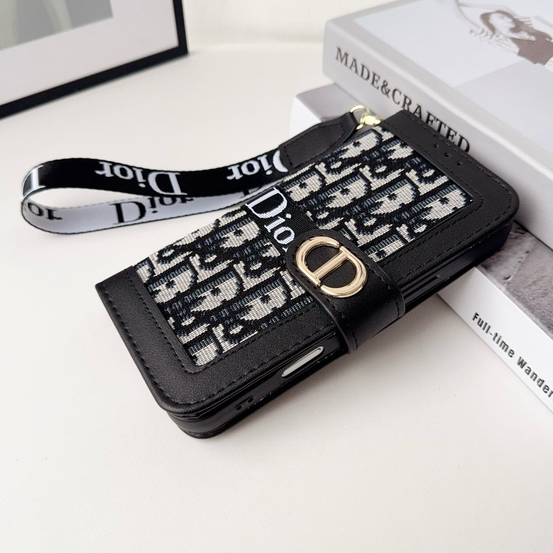 Elegante Wallet-Handyhülle mit abnehmbarer Handschlaufe – Ansicht 8