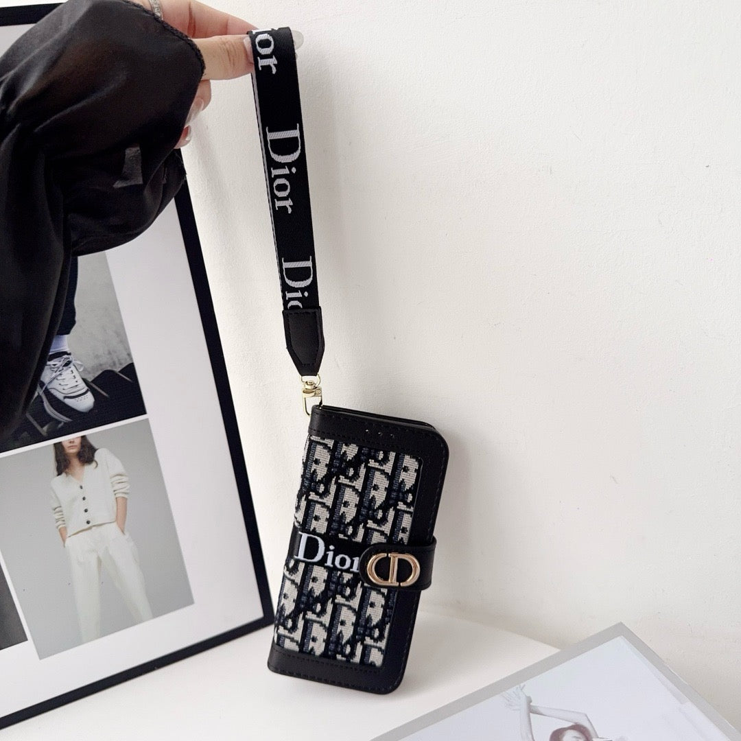 Elegante Wallet-Handyhülle mit abnehmbarer Handschlaufe – Ansicht 9