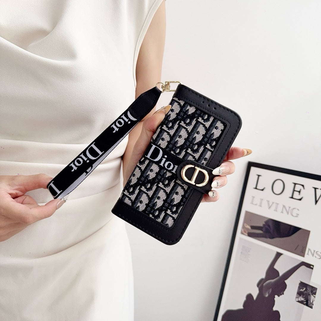Elegante Wallet-Handyhülle mit abnehmbarer Handschlaufe – Ansicht 10