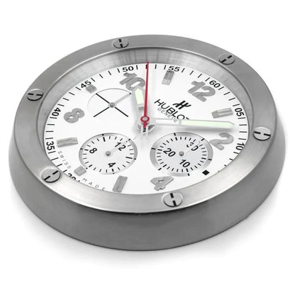 Hublot Big Bang Wanduhr – Silber & Weiß – Ansicht 2