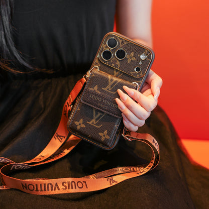 Klassische Luxus-Handyhülle mit Crossbody-Gurt – Ansicht 2