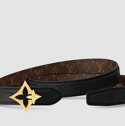 Gürtel Flowergram 20 mm wendbar Monogram Schwarz Damen