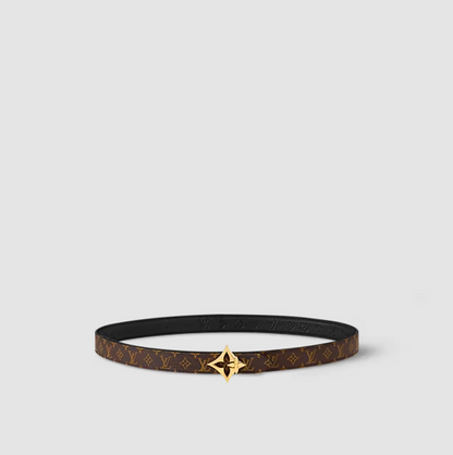 Gürtel Flowergram 20 mm wendbar Monogram Schwarz Damen