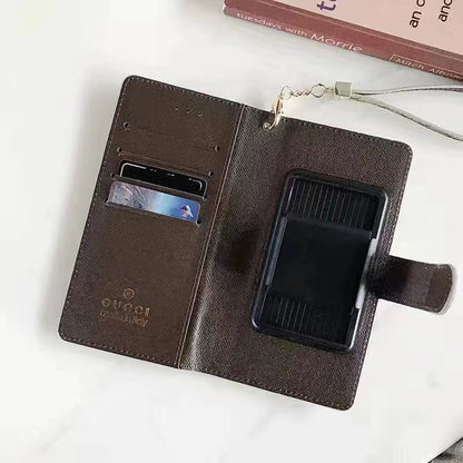 Handytasche mit Kartenhalter und Kette für Samsung – Originalansicht 7