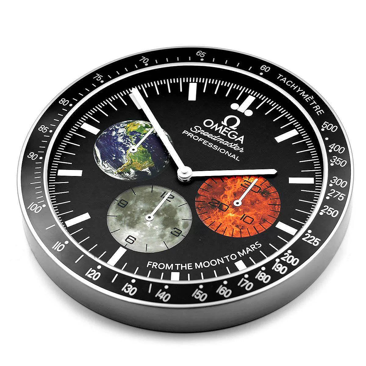 Omega Speedmaster Moon to Mars Wanduhr – Ansicht 2