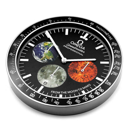 Omega Speedmaster Moon to Mars Wanduhr – Ansicht 2