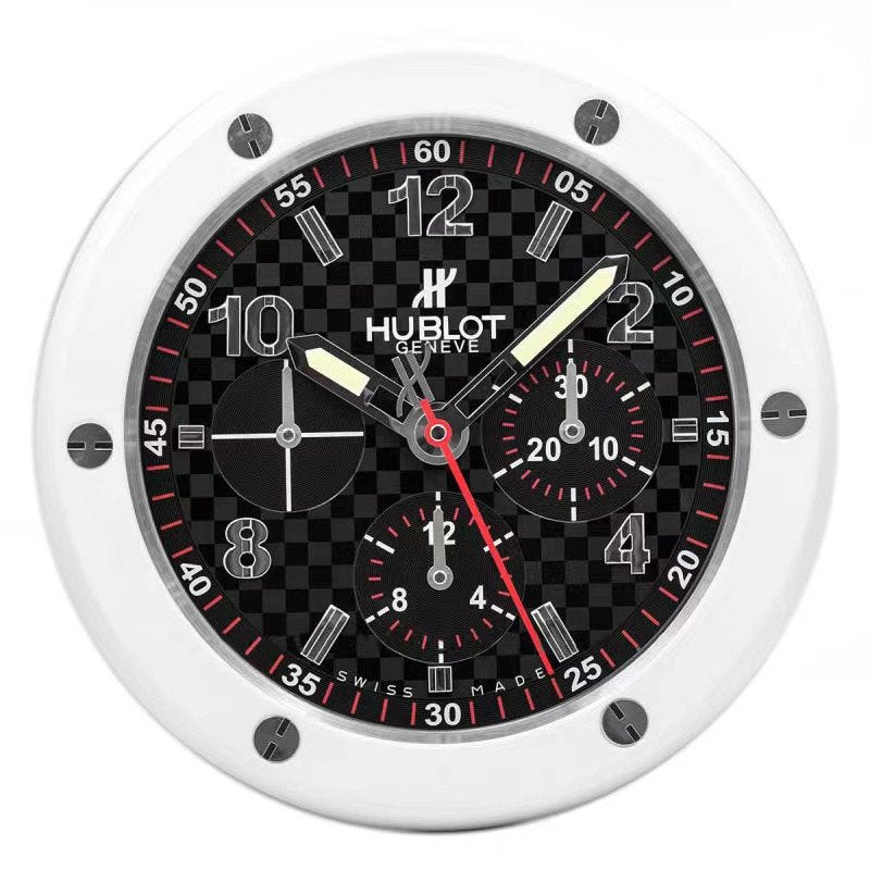 Hublot Big Bang Wanduhr – Carbon-Chronograph, Weiß & Schwarz – Ansicht 1