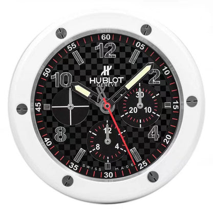 Hublot Big Bang Wanduhr – Carbon-Chronograph, Weiß & Schwarz – Ansicht 1