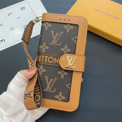 Monogramm-Wallet-Handyhülle mit Kartenhalter für Samsung Galaxy – Originalansicht 1