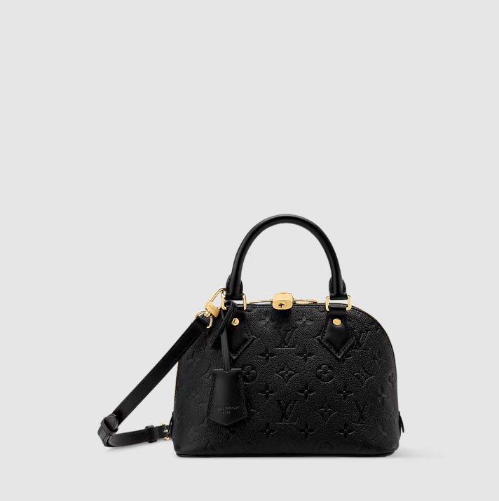 Alma BB Leder Leder Monogram Empreinte Schwarz Originalfoto 1