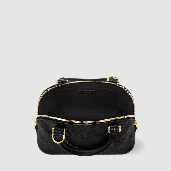 Alma BB Leder Leder Monogram Empreinte Schwarz Originalfoto 2