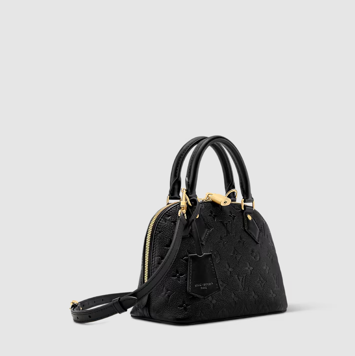Alma BB Leder Leder Monogram Empreinte Schwarz Originalfoto 3