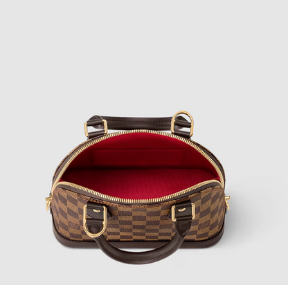 Alma BB Canvas Damier Ébène Braun Originalfoto 3