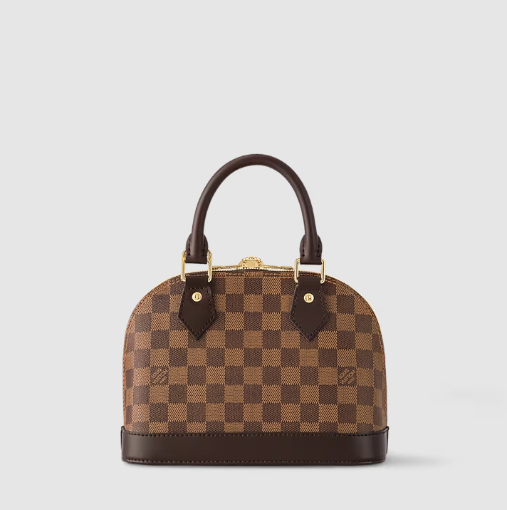 Alma BB Canvas Damier Ébène Braun Originalfoto 5