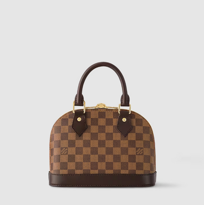 Alma BB Canvas Damier Ébène Braun Originalfoto 5