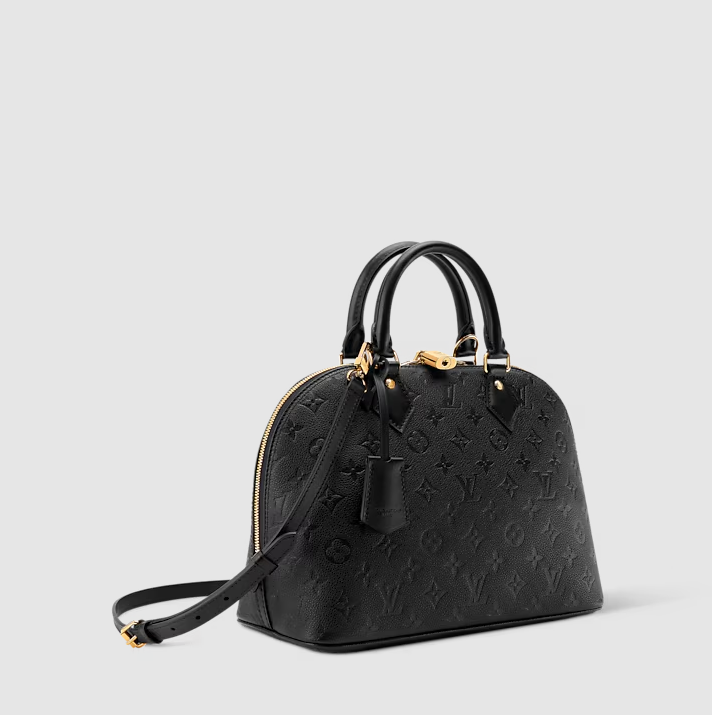 Alma PM Leder Monogram Empreinte Schwarz Originalfoto 1