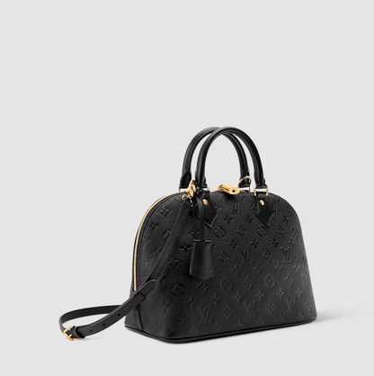 Alma PM Leder Monogram Empreinte Schwarz Originalfoto 1