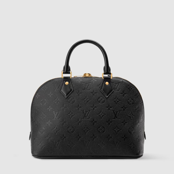 Alma PM Leder Monogram Empreinte Schwarz Originalfoto 3
