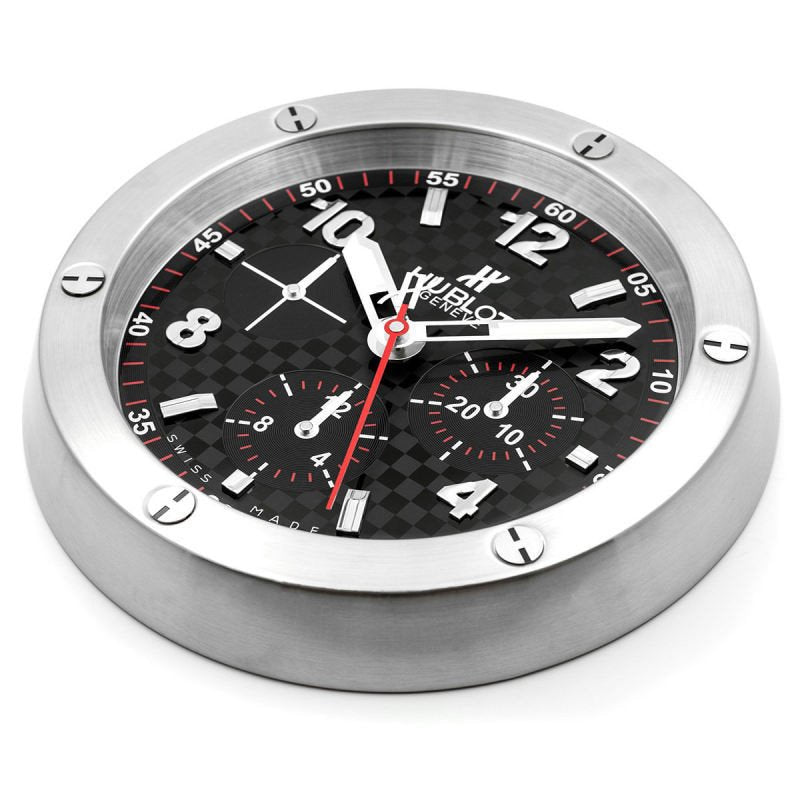 Hublot Big Bang Wanduhr – Carbon-Chronograph, Silber & Schwarz – Ansicht 2
