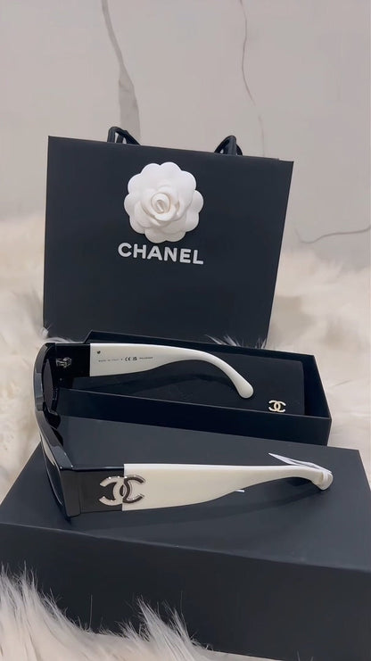Fashion Rechteck-Acetat Sonnenbrille – Ansicht 4