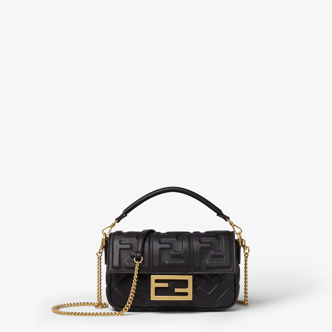Baguette Mini Nappaleder Schwarz