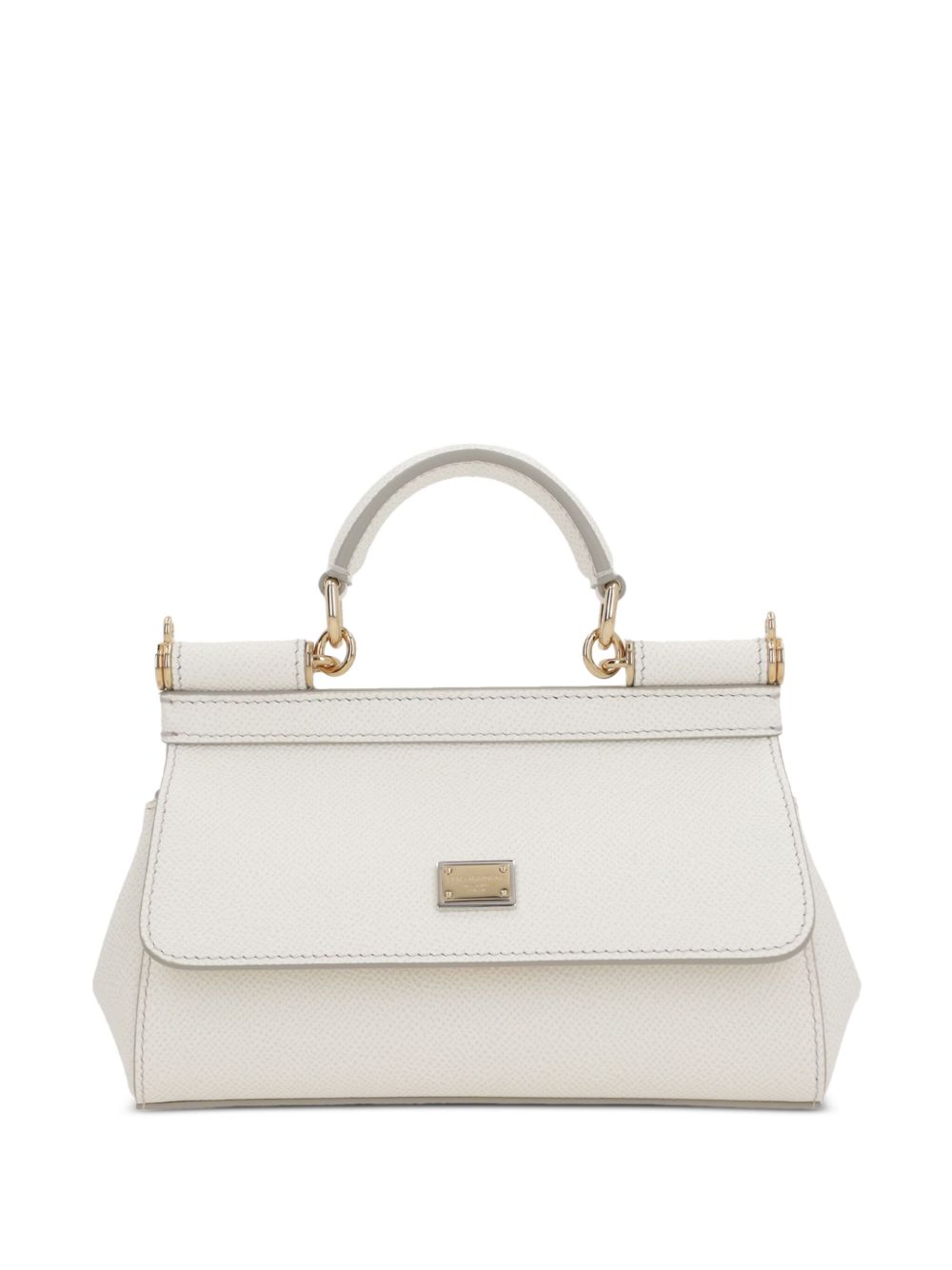 Tasche Sicilia in Leder bianca – Originalfoto 1