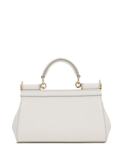 Tasche Sicilia in Leder bianca – Originalfoto 2