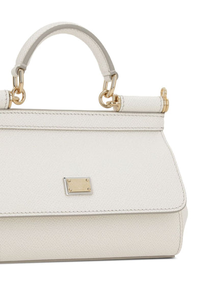 Tasche Sicilia in Leder bianca – Originalfoto 3