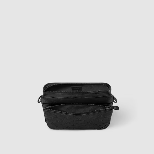 Tasche messenger Trio Schwarz Uomo Originalfoto 3