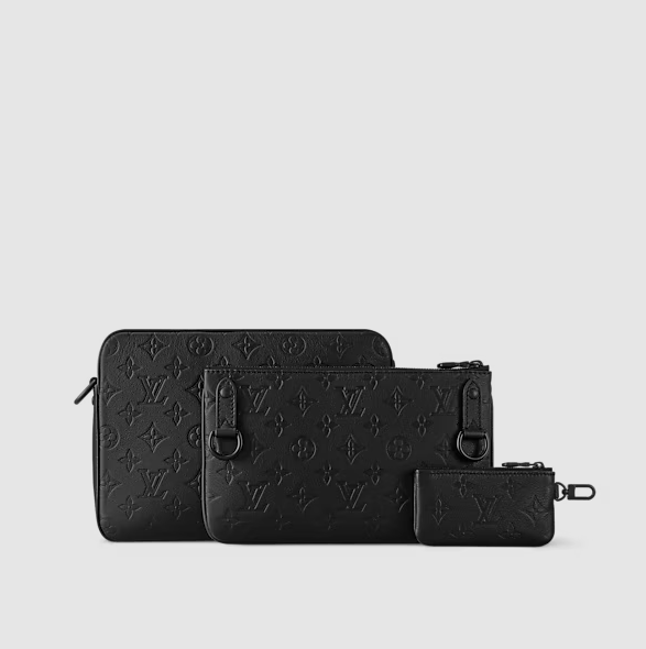 Tasche messenger Trio Schwarz Uomo Originalfoto 4