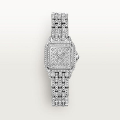 Panthère de Cartier HPI01801 – klein model, witgoud en diamanten