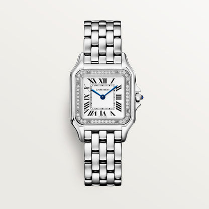 Cartier Panthère W4PN0018 – middelgroot model in staal met diamanten