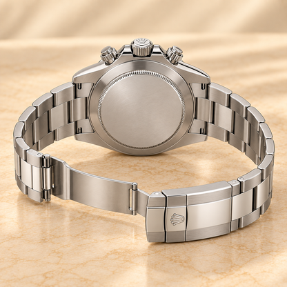 Centurion Herren-Chronograph Rückseite mit geöffnetem Armband