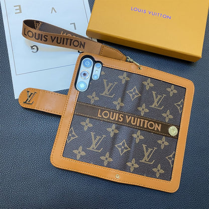 Monogramm-Wallet-Handyhülle mit Kartenhalter für Samsung Galaxy – Originalansicht 10