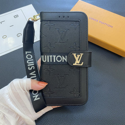 Monogramm-Wallet-Handyhülle mit Kartenhalter für Samsung Galaxy – Originalansicht 5