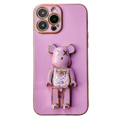 3D-Glitzer Candy Bear iPhone-Hülle