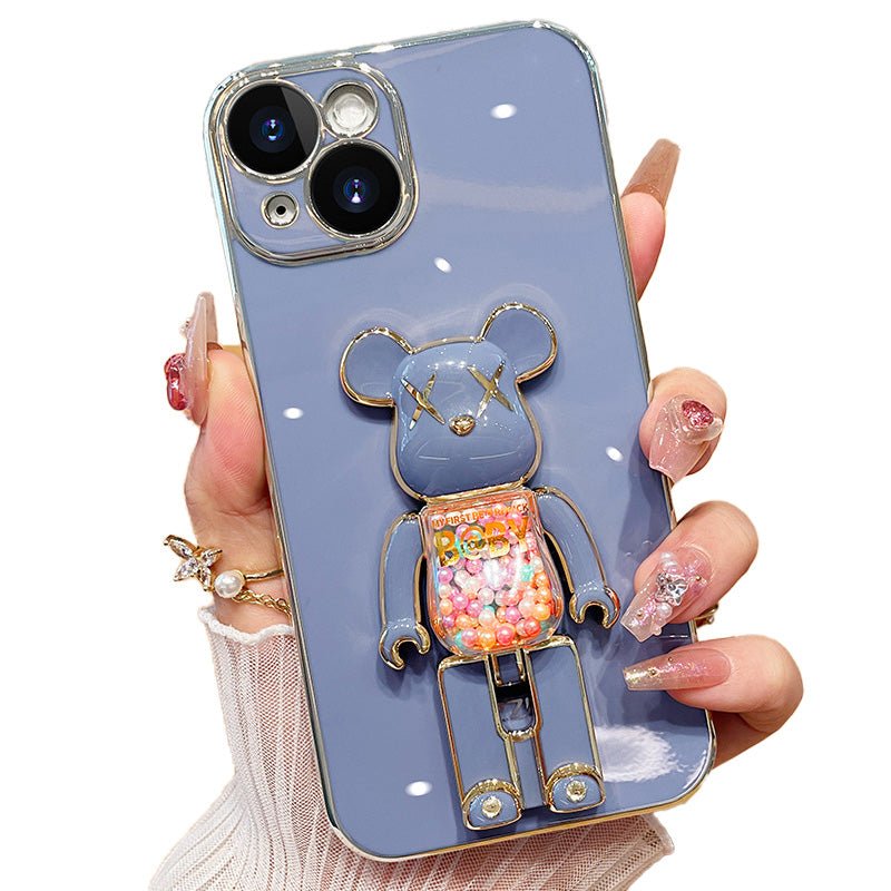 3D-Glitzer Candy Bear iPhone-Hülle
