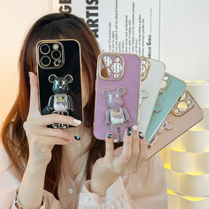3D-Glitzer Candy Bear iPhone-Hülle