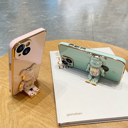 3D-Glitzer Candy Bear iPhone-Hülle