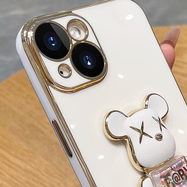 3D-Glitzer Candy Bear iPhone-Hülle