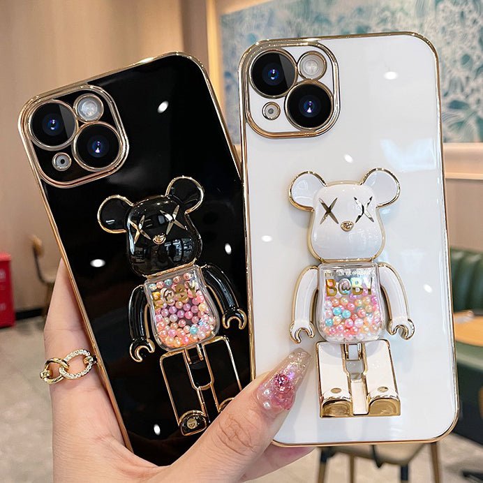 3D-Glitzer Candy Bear iPhone-Hülle