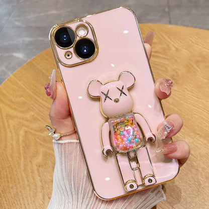3D-Glitzer Candy Bear iPhone-Hülle