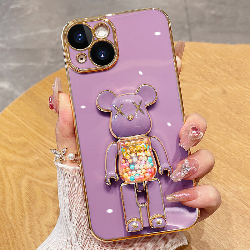 3D-Glitzer Candy Bear iPhone-Hülle
