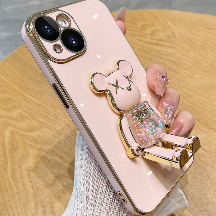 3D-Glitzer Candy Bear iPhone-Hülle