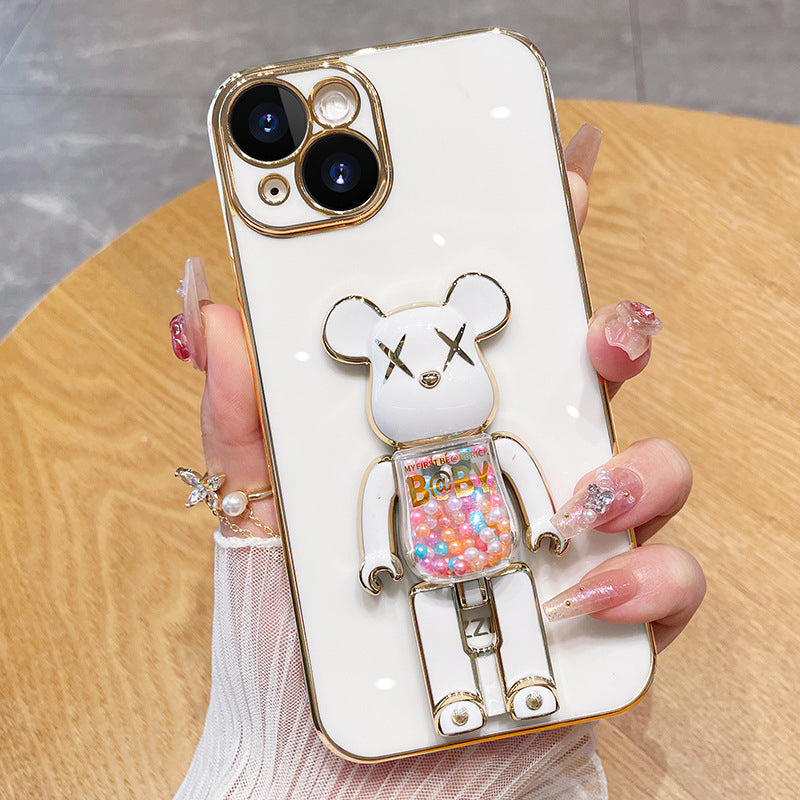 3D-Glitzer Candy Bear iPhone-Hülle