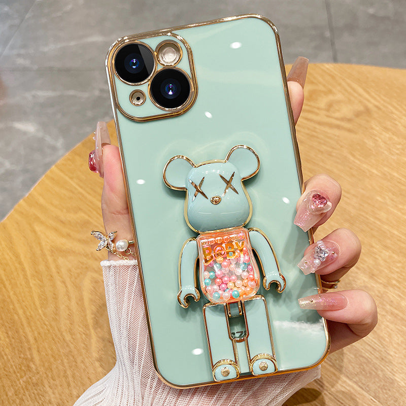 3D-Glitzer Candy Bear iPhone-Hülle