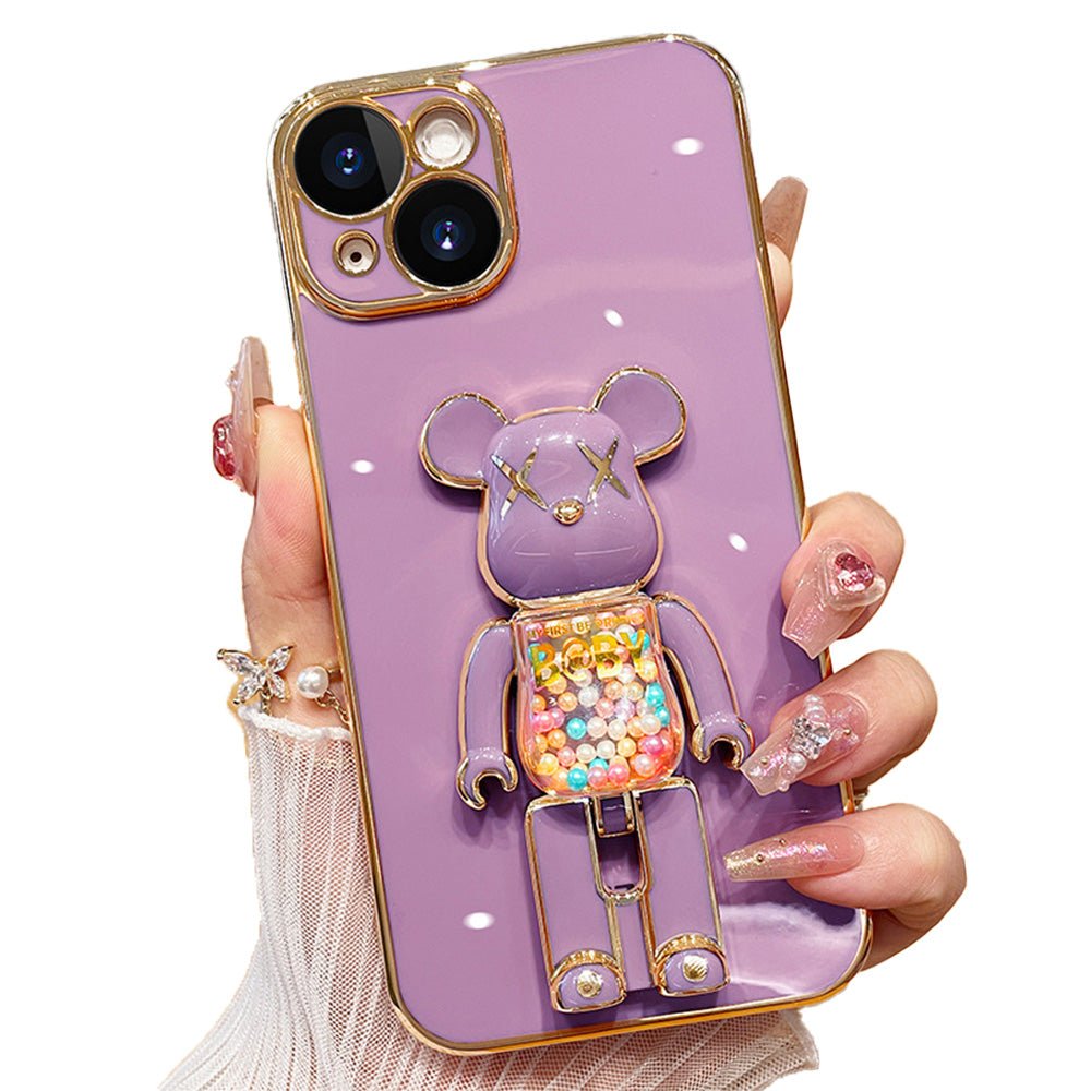3D-Glitzer Candy Bear iPhone-Hülle